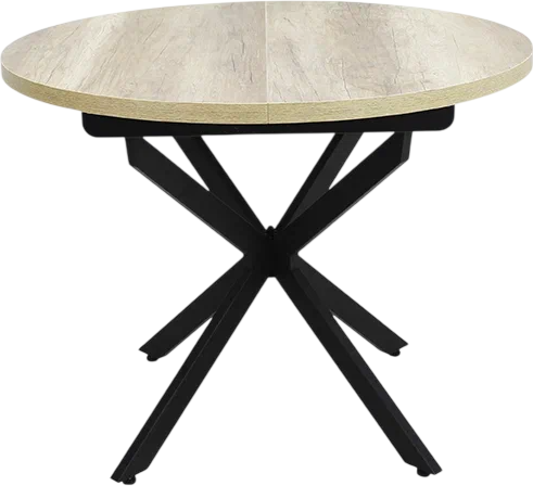 Изображение товара Обеденный стол Виста Парма-2 100x135 ВС/421 (каньон дуб/черный муар)