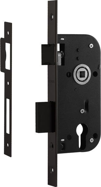 Изображение товара Корпус врезного замка Нора-М КЗВ-100 70мм (черный)