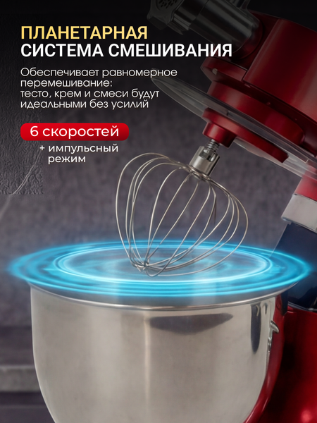 Изображение товара Кухонный комбайн Sonifer SF-8076 (красный)