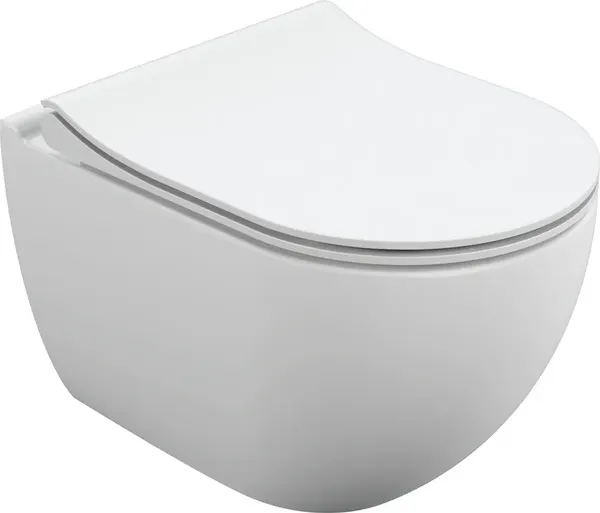 Изображение товара Унитаз подвесной с инсталляцией Cersanit Brasko Slim 64824 + Aqua Prime М 50 68179 с кнопкой Corner 64107 (кнопка хром матовый)