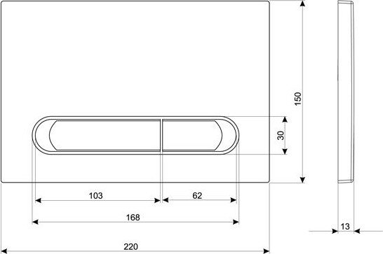 Изображение товара Унитаз подвесной с инсталляцией Cersanit Brasko Slim 64824 + Aqua Prime М 50 68179 с кноп. Estetica 64111 (кнопка белый/хром глянец)