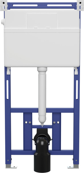 Изображение товара Унитаз подвесной с инсталляцией Cersanit Brasko Slim 64824 + Aqua Prime М 50 68179 с кнопкой Twins 63523 (кнопка хром глянцевый)