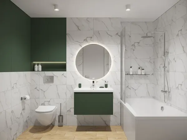 Изображение товара Унитаз подвесной с инсталляцией Cersanit Brasko Slim 64824 + Aqua 50 68178 +Accento Circle для Aqua 69078 (кнопка черный матовый)