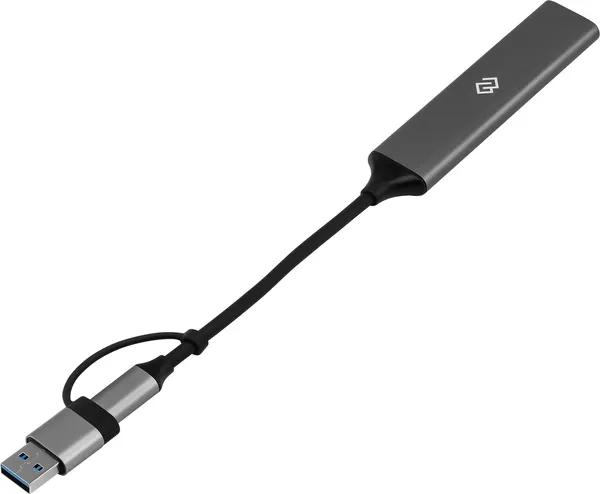 Изображение товара USB-хаб Digma DHUB-4USB-AC-3.0 (серебристый)