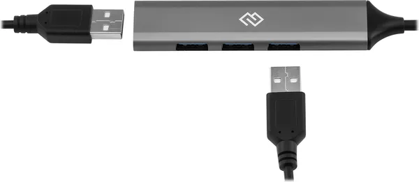 Изображение товара USB-хаб Digma DHUB-4USB-AC-3.0 (серебристый)