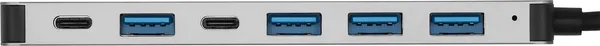Изображение товара USB-хаб Digma DHUB-7USB-AC (серебристый)