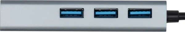 Изображение товара Док-станция для ноутбука Digma DHUB-LAN-4PORT (серебристый)