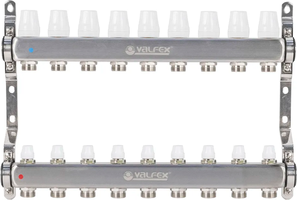 Изображение товара Коллекторная группа отопления Valfex 3/4" / VF.582.0609 (1"x9 выходов)