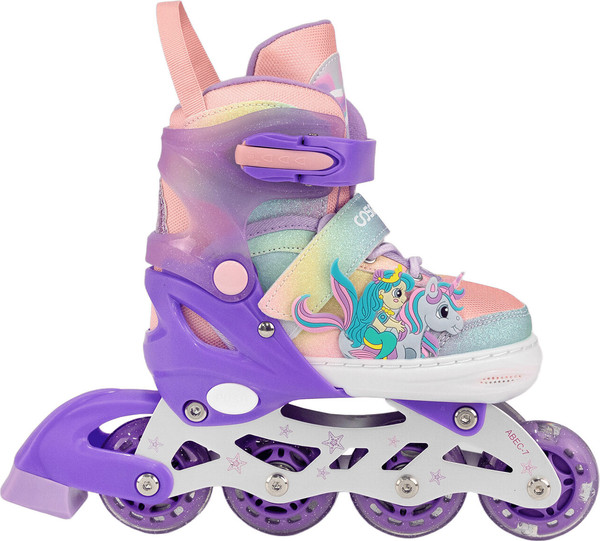 Изображение товара Роликовые коньки CosmoRide Cleo (р-р 35-38, белый/фиолетовый)