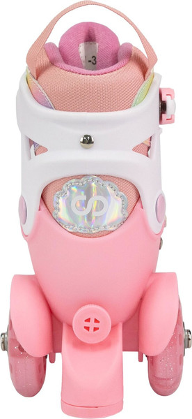 Изображение товара Роликовые коньки CosmoRide Fei + набор защиты (р-р 27-30, белый/розовый)