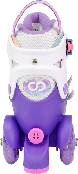 Изображение товара Роликовые коньки CosmoRide Fei + набор защиты (р-р 31-34, белый/фиолетовый)