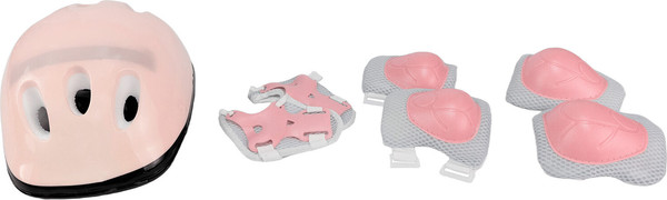 Изображение товара Роликовые коньки CosmoRide Honey + набор защиты (р-р 27-30, белый/розовый)