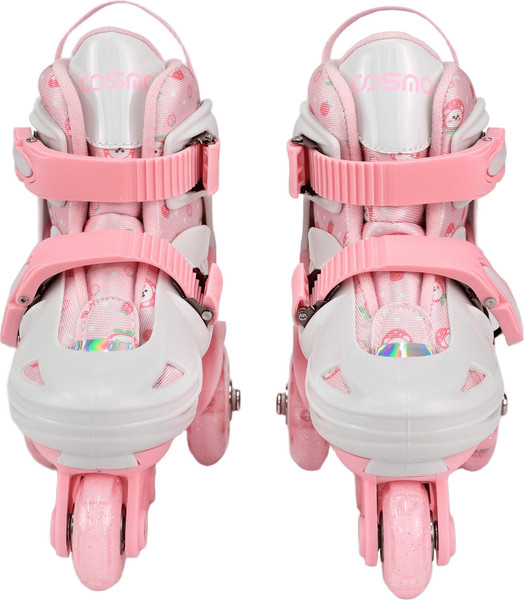 Изображение товара Роликовые коньки CosmoRide Honey + набор защиты (р-р 31-34, белый/розовый)