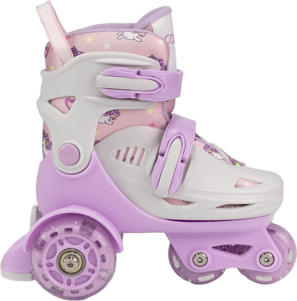 Изображение товара Роликовые коньки CosmoRide Honey + набор защиты (р-р 27-30, белый/фиолетовый)