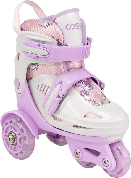Изображение товара Роликовые коньки CosmoRide Honey + набор защиты (р-р 31-34, белый/фиолетовый)