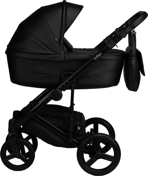 Изображение товара Детская универсальная коляска INDIGO Lamar 2в1 La 08 (черная кожа)