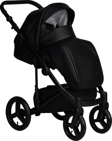 Изображение товара Детская универсальная коляска INDIGO Lamar 2в1 La 08 (черная кожа)