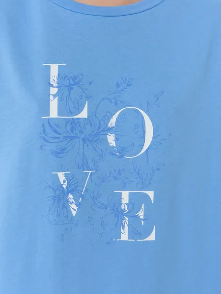 Изображение товара Комплект домашней одежды Mark Formelle 592370 (р.164/170-96-102, сине-голубой/узор на голубом)