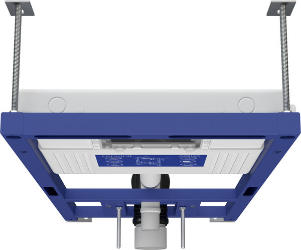 Изображение товара Унитаз подвесной с инсталляцией Cersanit Brasko Slim 64824 + Aqua 50 68178 +Accento Circle для Aqua 69083 (кнопка золото глянец)