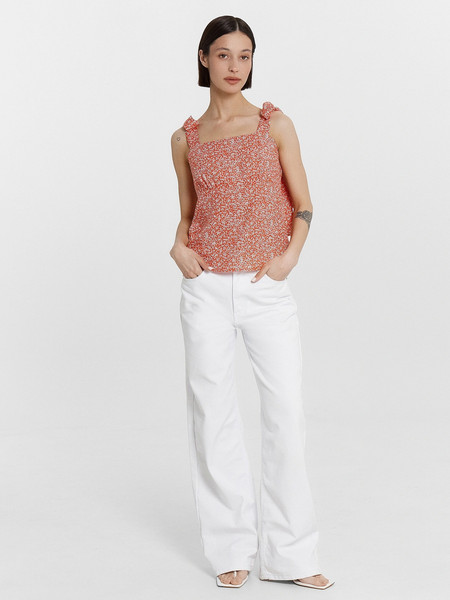 Изображение товара Блузка Mark Formelle 112901 (р.170-96-102, белые цветы на фиесте)