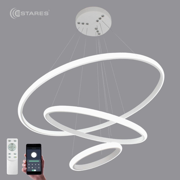 Изображение товара Люстра Estares Latte 70W 3R-APP-600x1100-WHITE/WHITE-220-IP20
