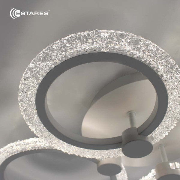 Изображение товара Люстра Estares Tire 60W 4R-APP-645x455x95-WHITE/CLEAR-220-IP20