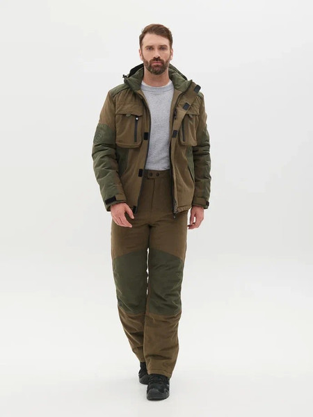 Изображение товара Костюм для охоты и рыбалки Huntsman Торнадо -15°C Хаки Исландия (р.44-46/182-188)