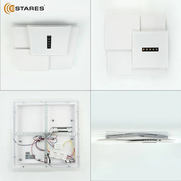 Изображение товара Потолочный светильник Estares Sterren 105W 3S 5DL-RC-520x535x55-WHITE/BLACK/WHITE-220-IP20