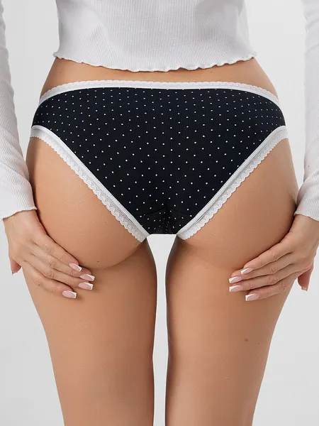 Изображение товара Комплект женских трусов Mark Formelle 412682-3 (р.98, горошек на черном)