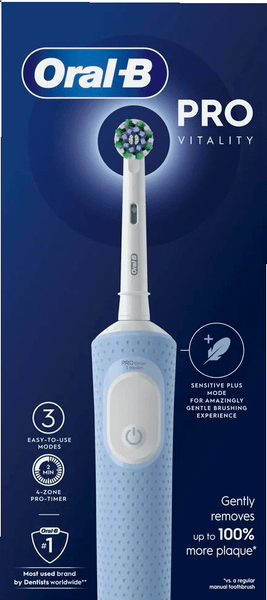 Изображение товара Электрическая зубная щетка Oral-B Vitality Pro D103.423.3H + Дополнительная насадка (Blue)
