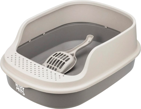 Изображение товара Туалет-лоток Roxy-Pets с высоким бортом + совок (капучино)