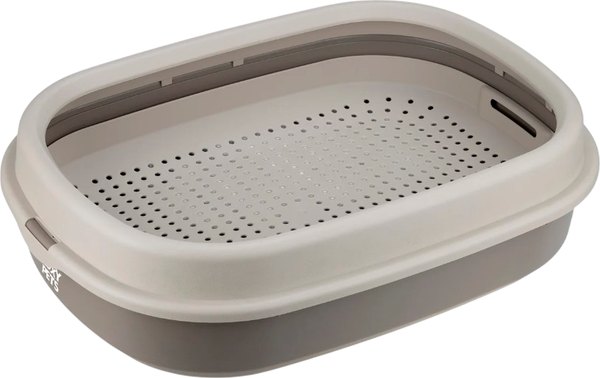 Изображение товара Туалет-лоток Roxy-Pets с сеткой и низким бортом (капучино)