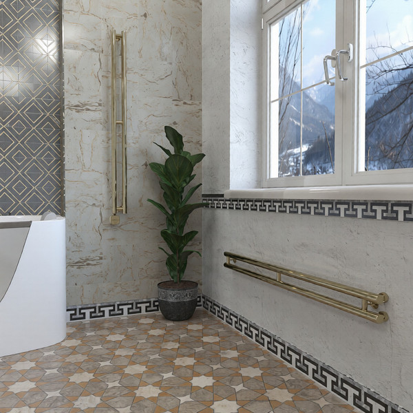 Изображение товара Радиатор стальной Stinox Design Minori 10x120 / dism1012ls (латунь сатин)