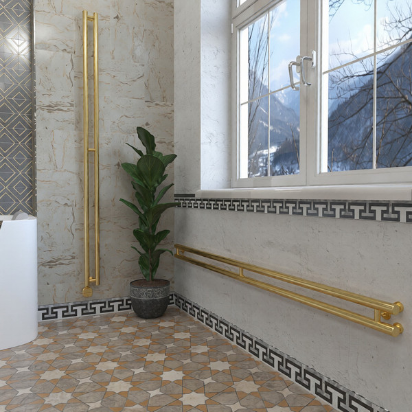 Изображение товара Радиатор стальной Stinox Design Minori 10x120 / dism1012zs (золото сатин)