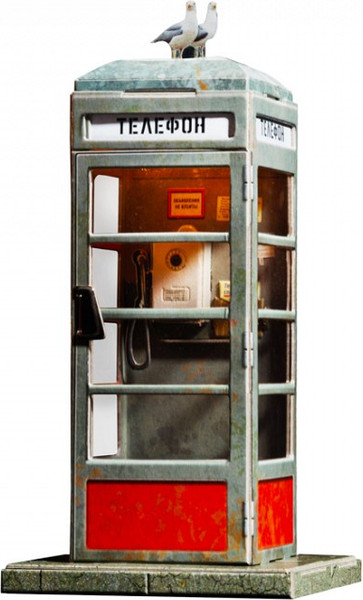 Изображение товара Сборная модель Умная бумага Советская телефонная будка. С фонариком / 4657800380625