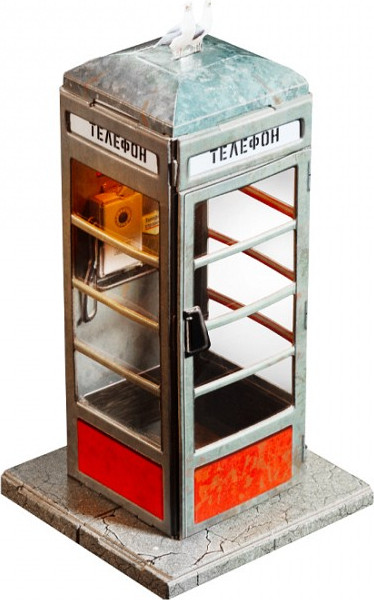 Изображение товара Сборная модель Умная бумага Советская телефонная будка. С фонариком / 4657800380625