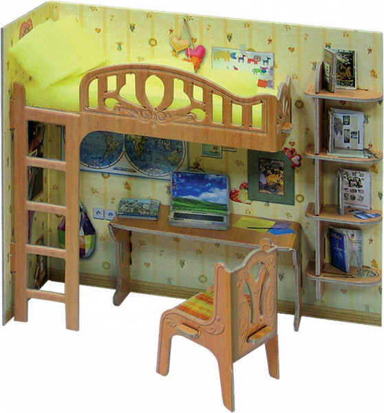 Изображение товара Комплект аксессуаров для кукольного домика Умная бумага Уголок школьника / 4627081550482