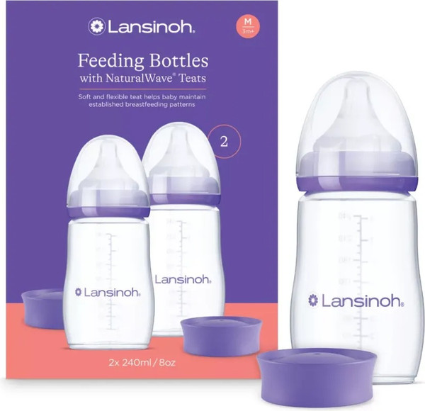 Изображение товара Набор бутылочек для кормления Lansinoh NaturalWave / 75450 (240мл)