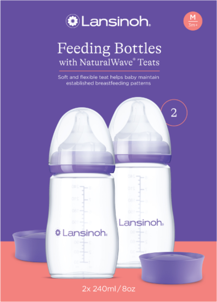 Изображение товара Набор бутылочек для кормления Lansinoh NaturalWave / 75450 (240мл)