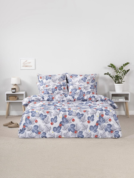 Изображение товара Комплект постельного белья Веселина Земляничная рассада ПЭ 2сп Евро 70x70