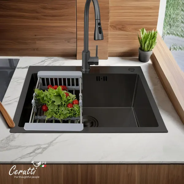 Изображение товара Мойка кухонная Cerutti Spa Spa Gloria 6050B (графит)