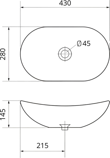 Изображение товара Умывальник Roxen Lune 570225