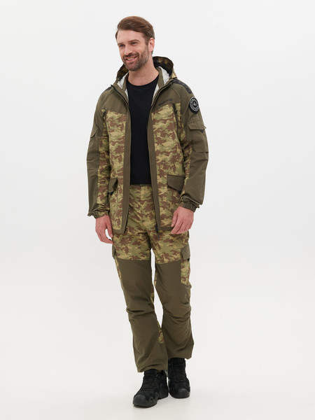 Изображение товара Костюм для охоты и рыбалки Huntsman Горка-Люкс Хаки/MV-23 Nylon Cotton Рип-Стоп (р.52-54/182-188)