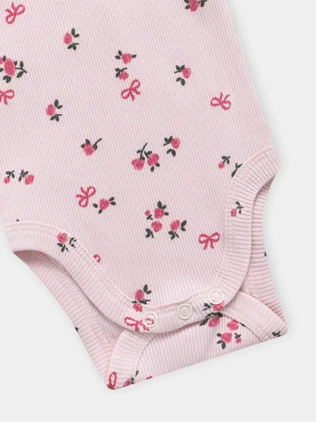 Изображение товара Набор боди для малышей Mark Formelle 13017-2 (р.68-44, сердца на светло-розовом/цветочки на розовом)