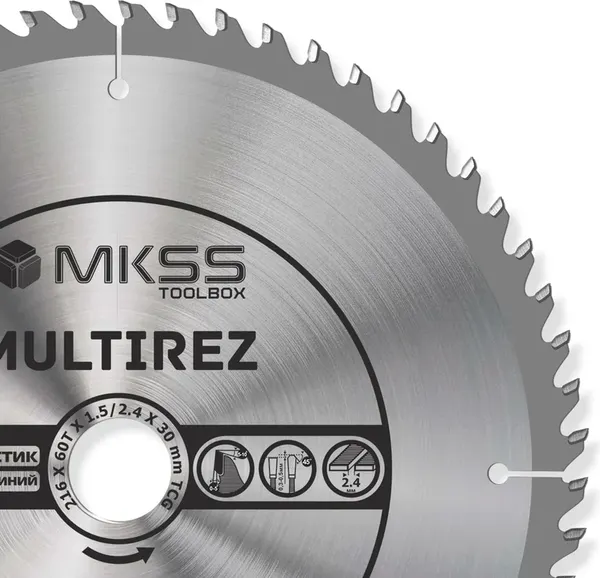 Изображение товара Пильный диск MKSS 216х60Тх1.5/2.4х30мм / MU21606030