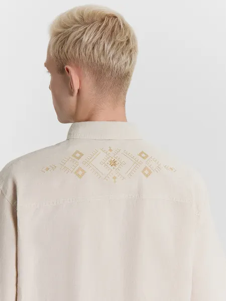 Изображение товара Рубашка Mark Formelle 111887-1 (р.108-182, светло-молочный/594-D вышивка)