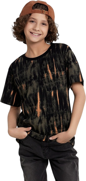 Изображение товара Футболка детская Mark Formelle 113433 (р.98-52, набивка tie dye на черном)