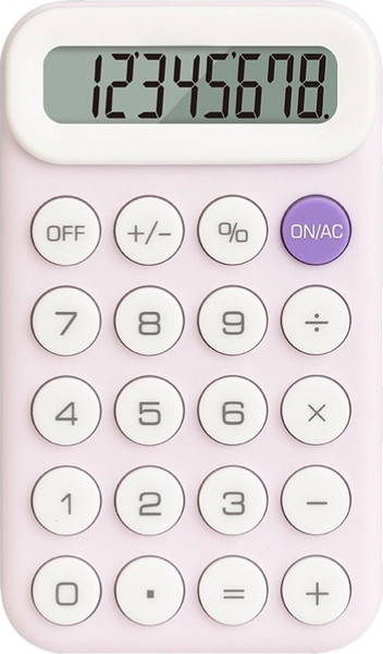 Изображение товара Калькулятор Deli EM10 (светло-фиолетовый)