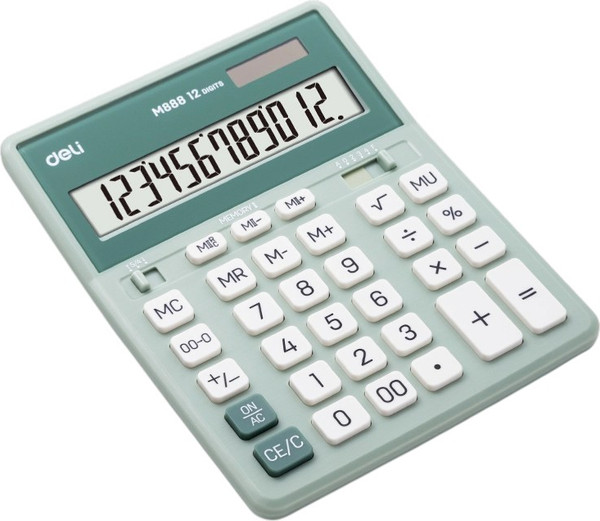 Изображение товара Калькулятор Deli EM888A (зеленый)