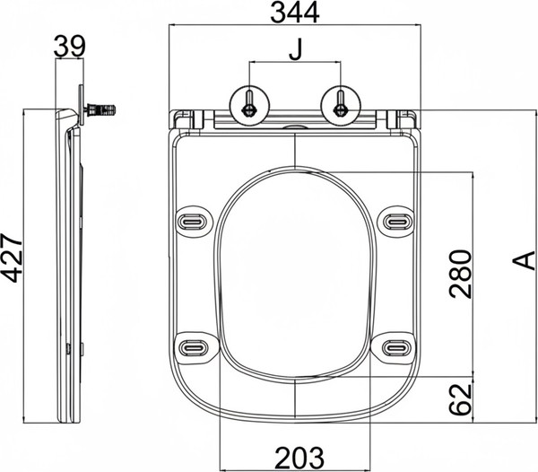 Изображение товара Унитаз напольный Lauter W09 P-TRAP 21900002 + гигиенический душ Breez 21GN7071CH (горизонтальный выпуск)